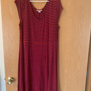 Striped maternity dress